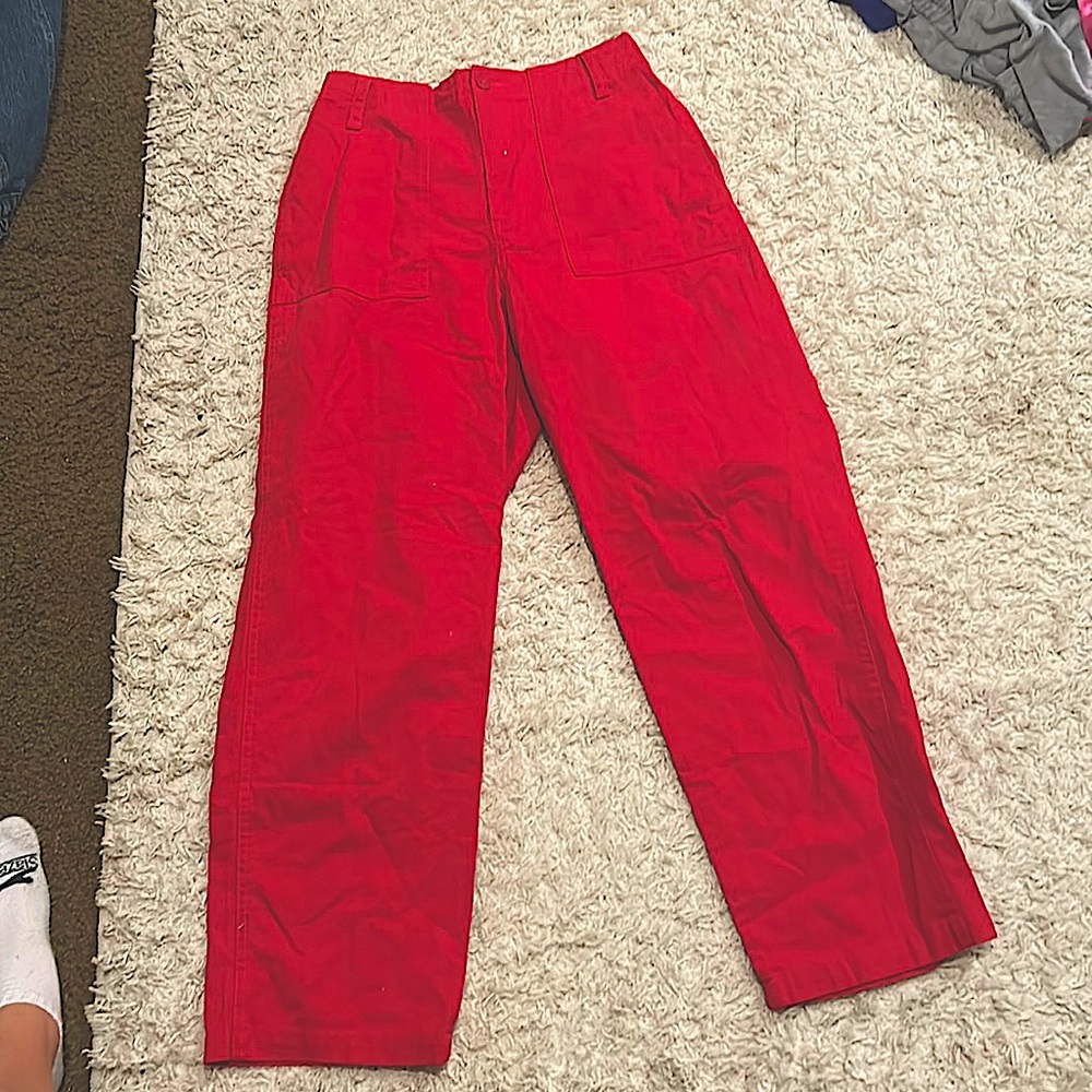 Zumiez Red Cargo Pants